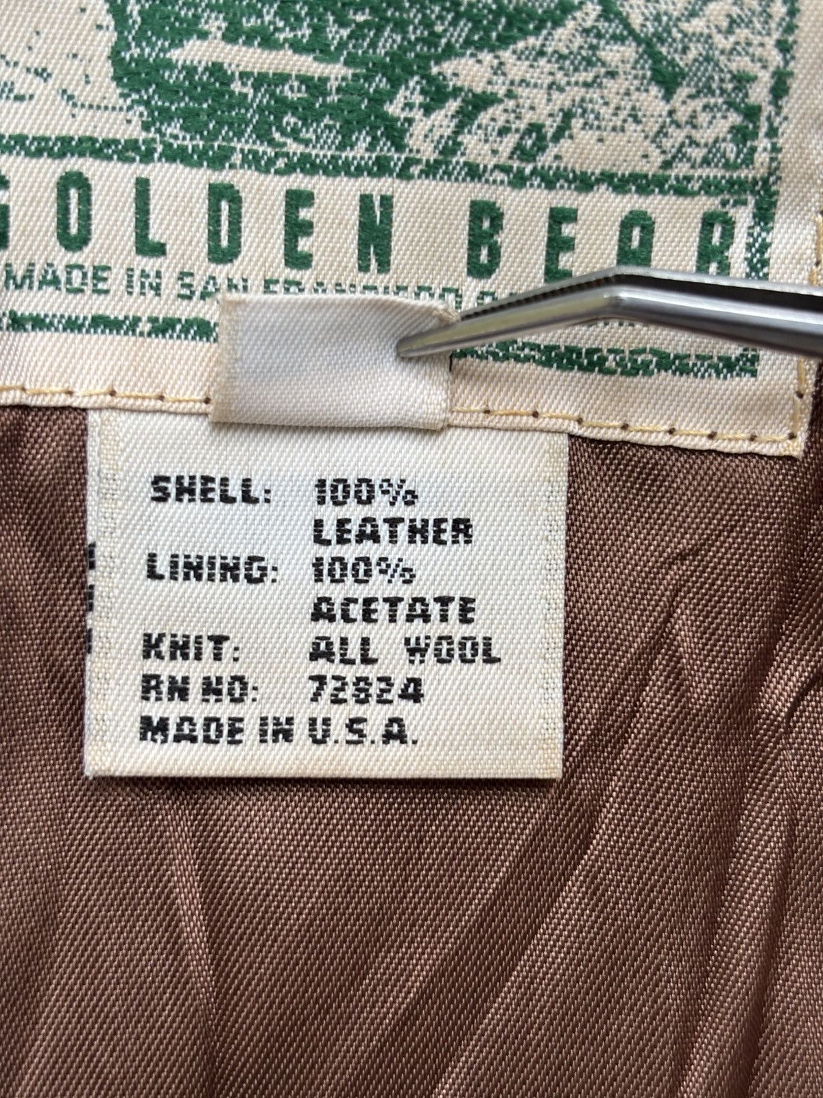 Golden Bear 1980s Golden Bear Cognac Bomber Leather Jacket Size US XL / EU 56 / 4 - 19 Thumbnail