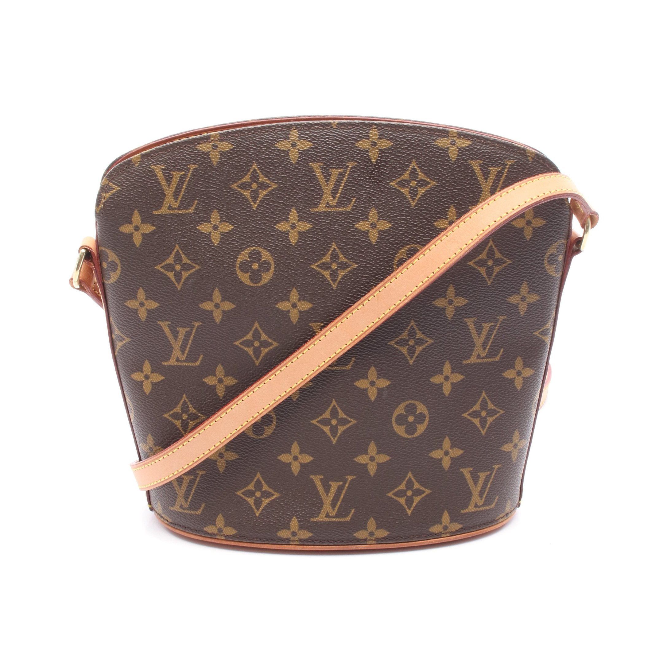 Louis Vuitton Louis Vuitton Druot Monogram Shoulder Bag Leather Brown Size ONE SIZE - 1 Thumbnail