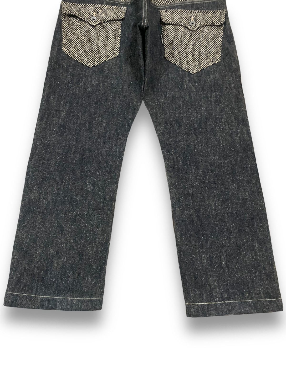 Kapital Japanese Brand CNCV Concave Attempt Faded Jeans like Kapital Size US 33 - 14 Thumbnail