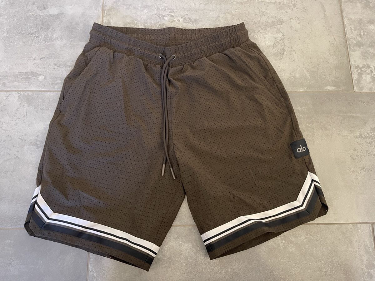 Alo Alo Brown Key Mesh Basketball Short Size US 32 / EU 48 - 5 Thumbnail