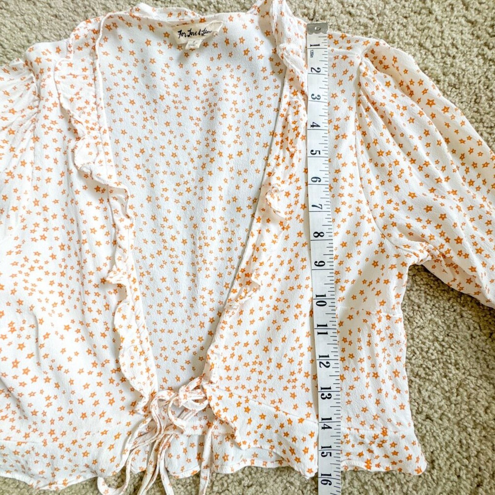 For Love & Lemons For Love and Lemons Cropped Aurora tie top Orange Small Size S / US 4 / IT 40 - 10 Thumbnail