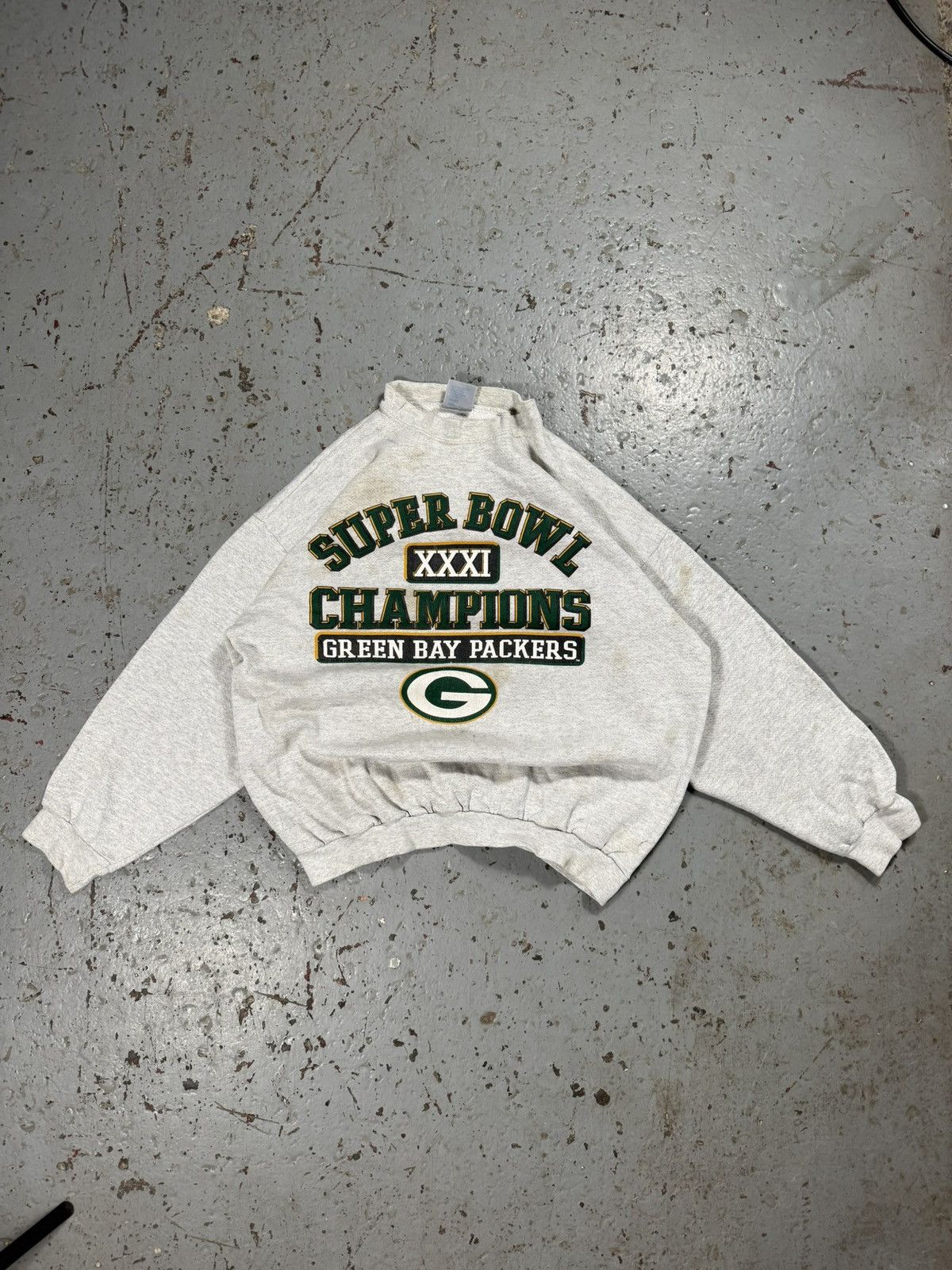 Other Vintage Lucky 7 Distressed Green Bay Packers Super B Sweater Size US XL / EU 56 / 4 - 1 Thumbnail