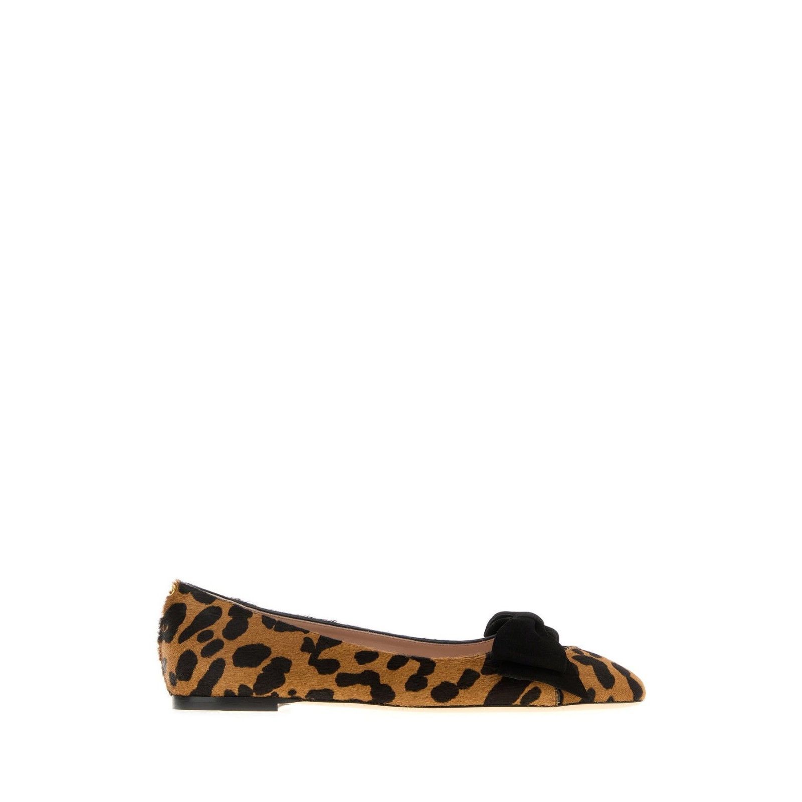 VALENTINO GARAVANI Bowow Brown Black Ballerina Flats New & A