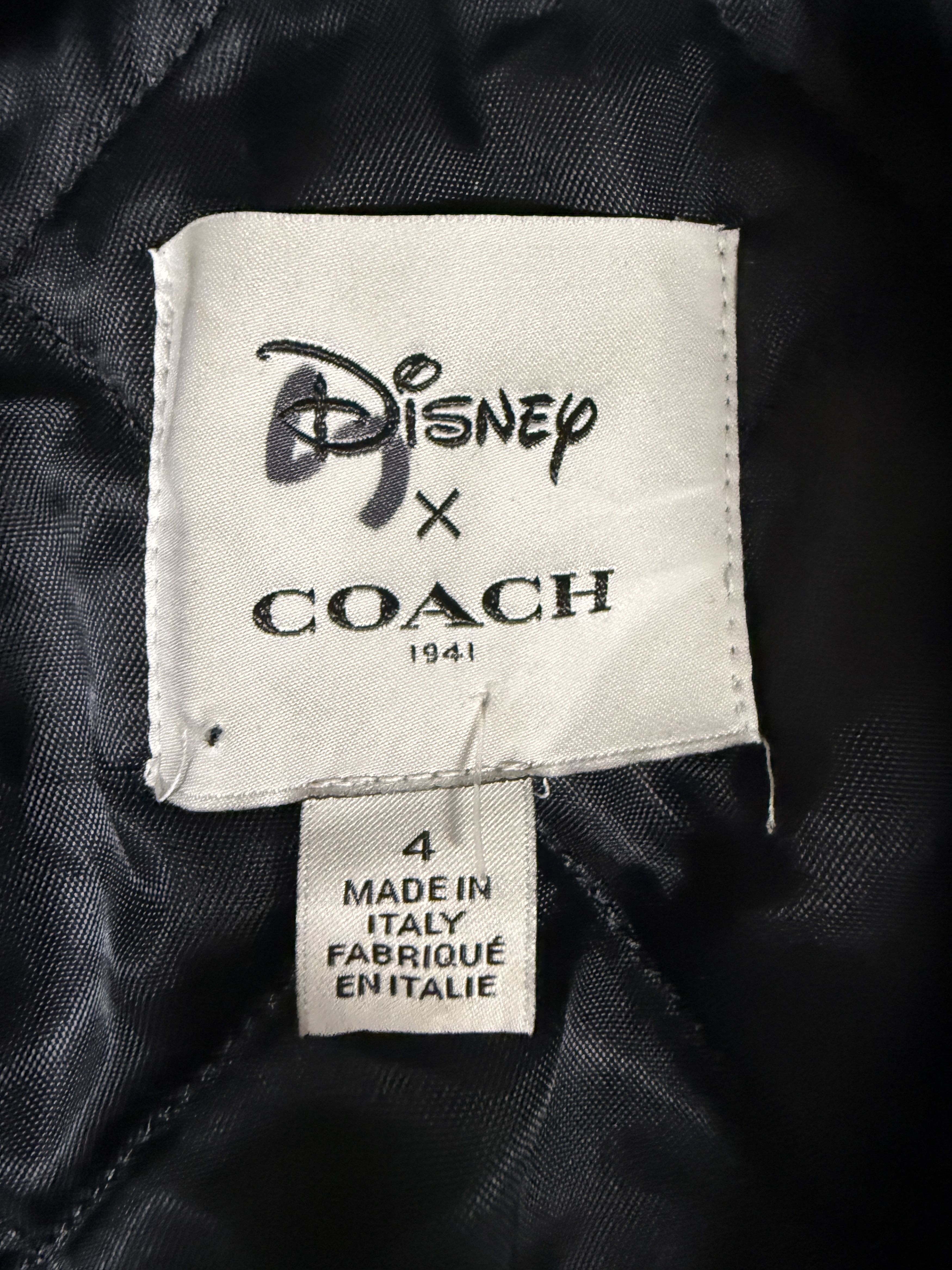 Coach × Disney Coach 1941 x Disney Leather Mickey Moto Jacket Size US XS / EU 42 / 0 - 5 Thumbnail