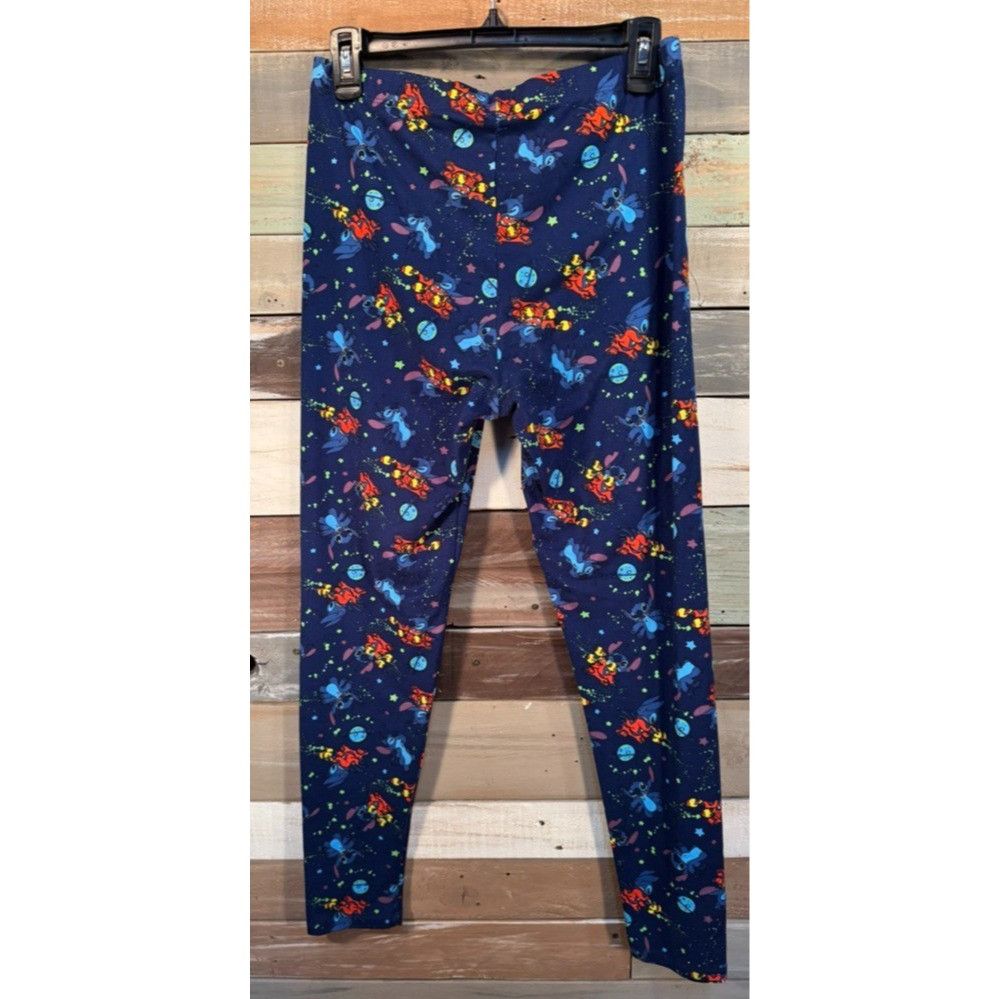 Disney DISNEY LILO & STITCH ROCKETS Leggings LARGE Gently Used Size 30" / US 8 / IT 44 - 4 Thumbnail
