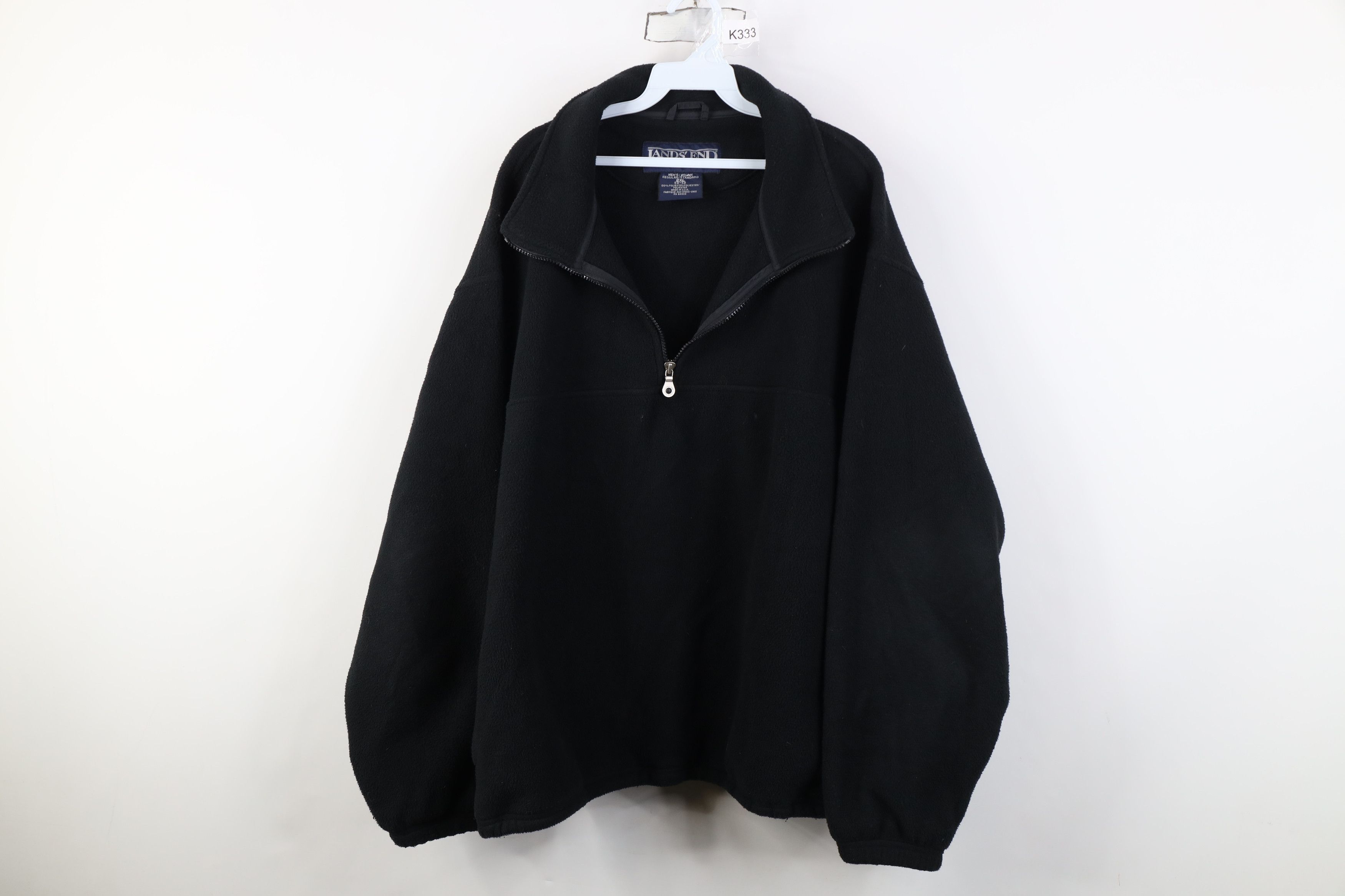Lands' End Vintage 90s Lands End Half Zip Fleece Pullover Sweater USA Size US XXL / EU 58 / 5 - 1 Thumbnail