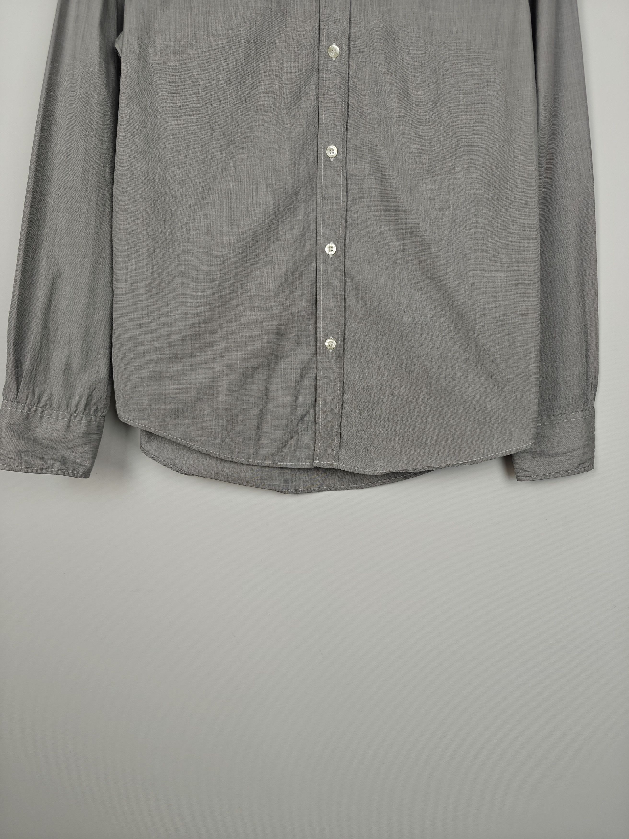 Armani Armani Jeans Shirt Collared Italian Fabric Gray size L Size US L / EU 52-54 / 3 - 3 Thumbnail