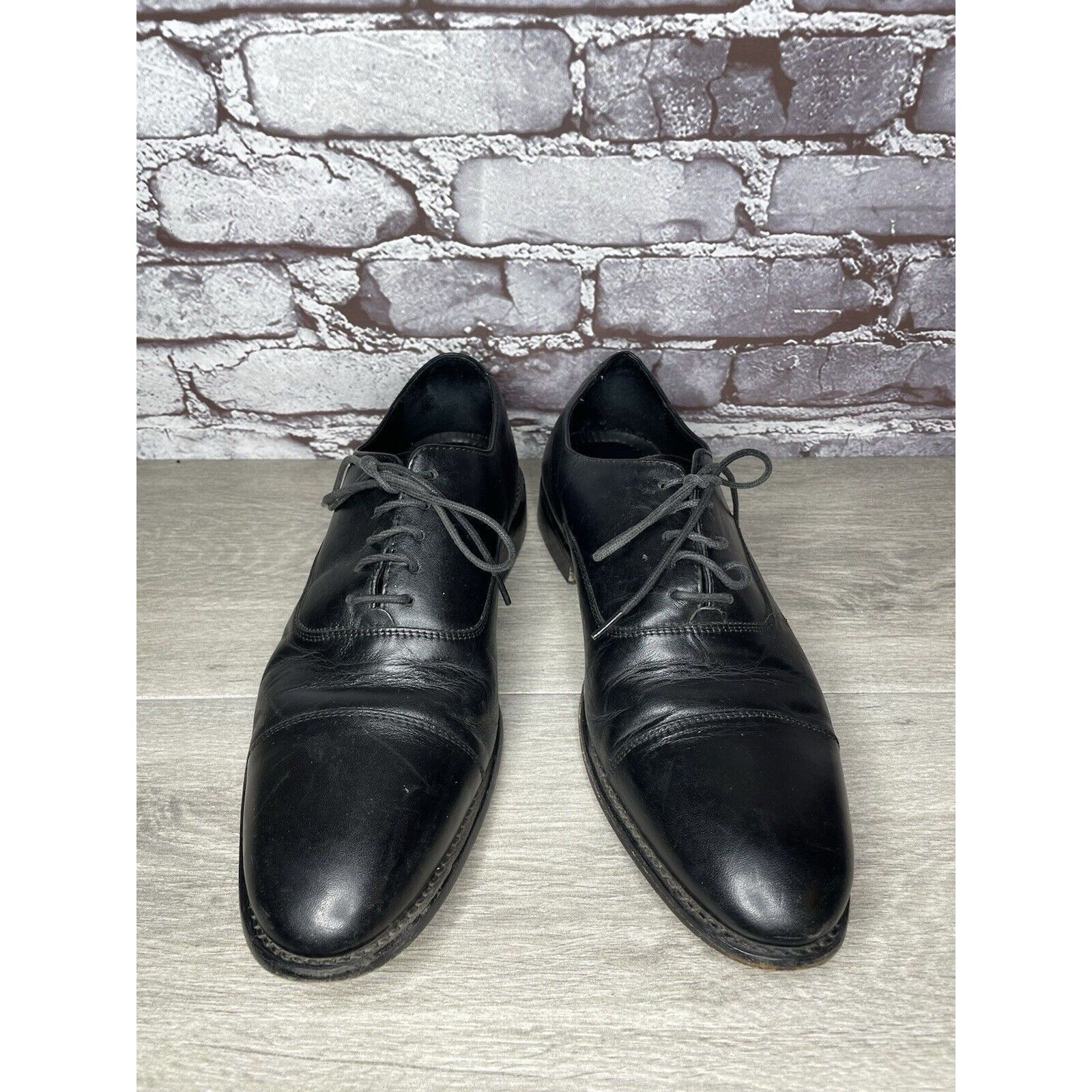 Other ANTHONY VEER Essentials Black Leather Goodyear Oxfords Cap T Size US 10 / EU 43 - 14 Thumbnail