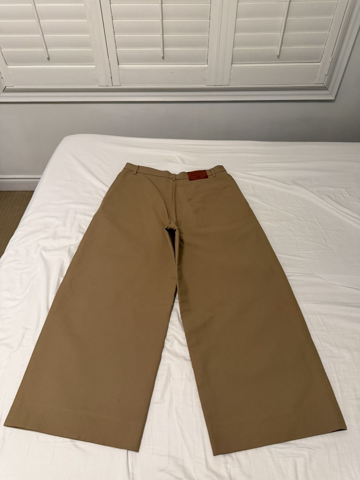 Acne Studios Acne Studios Organic Cotton Twill Beige Trousers Size US 34 / EU 50 - 3 Thumbnail