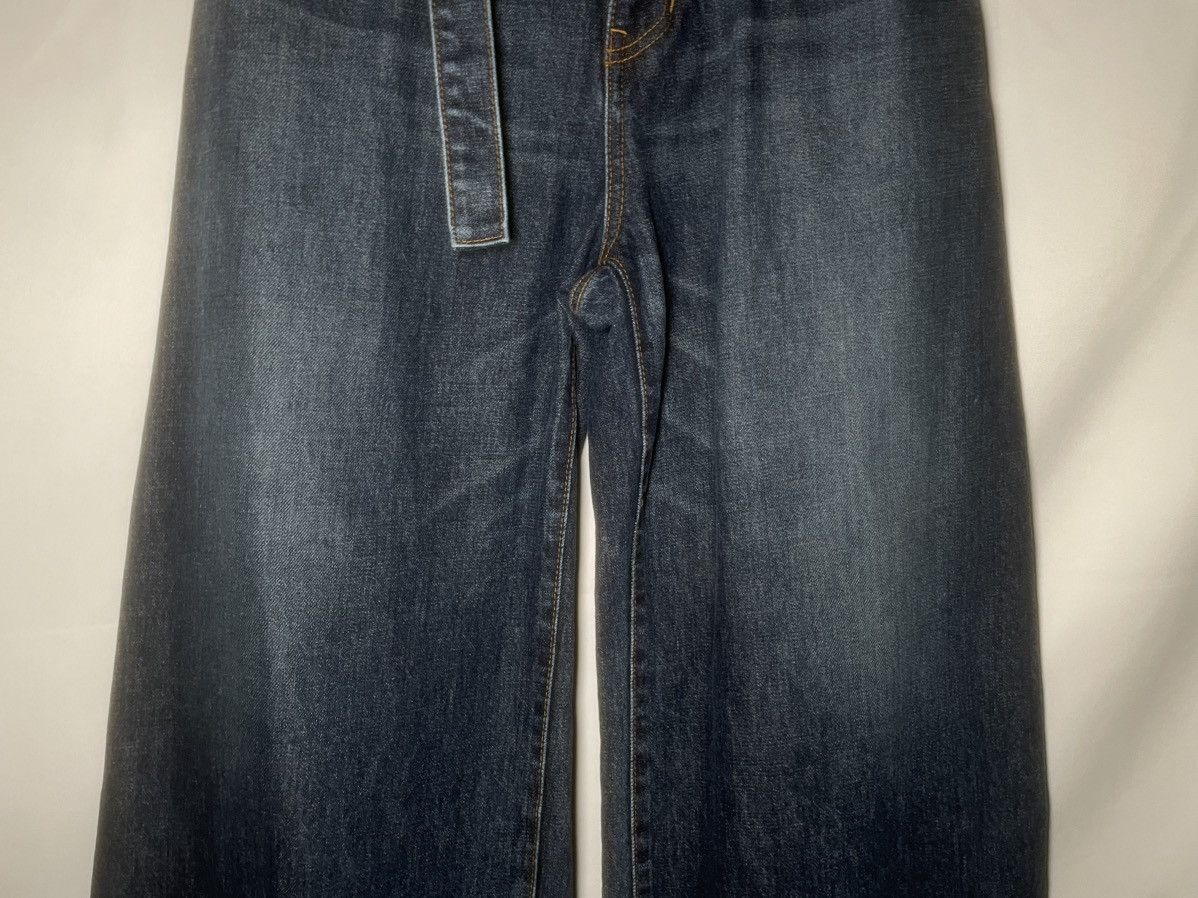 Sacai Sacai Belted Wide Leg Jeans Size 27" / US 4 / IT 40 - 3 Thumbnail