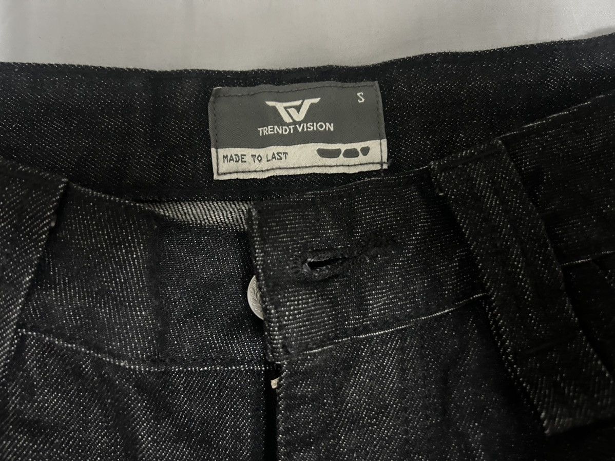 Trendt Vision Trendtvision Raw Baggy Denim Jeans Black Size US 32 / EU 48 - 4 Thumbnail
