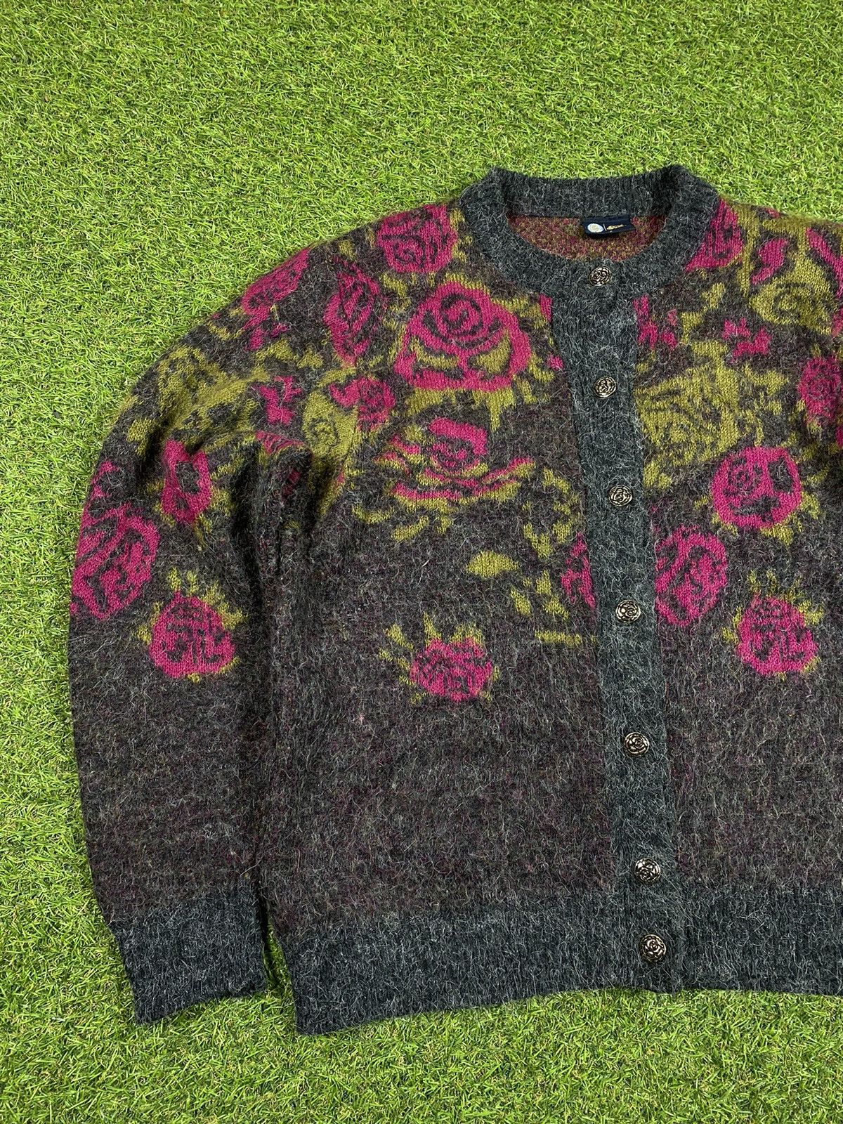 Vintage Vintage 90s woool sweater cardigan Japanese Coogi style Size XL / US 12-14 / IT 48-50 - 3 Thumbnail