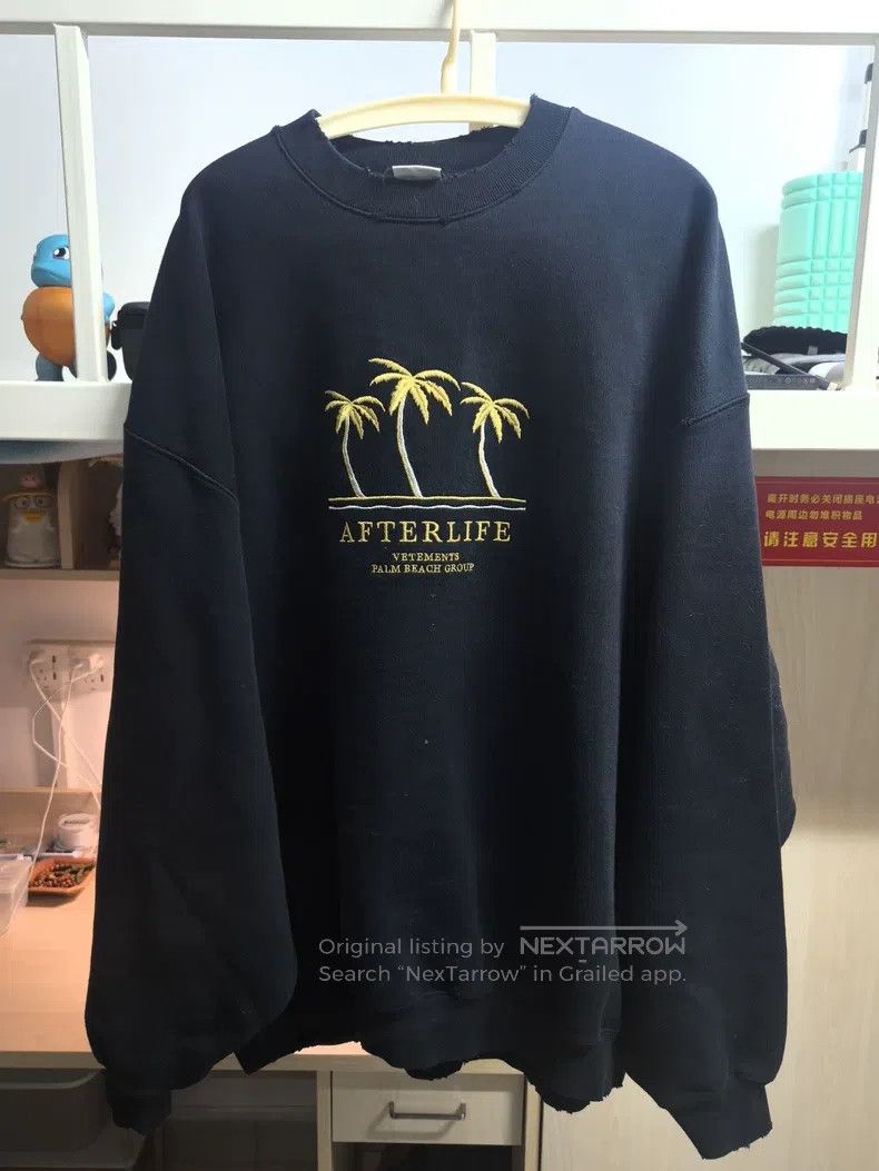 Vetements VETEMENTS Palm Tree Embroidered Sweatshirt Size US M / EU 48-50 / 2 - 1 Thumbnail