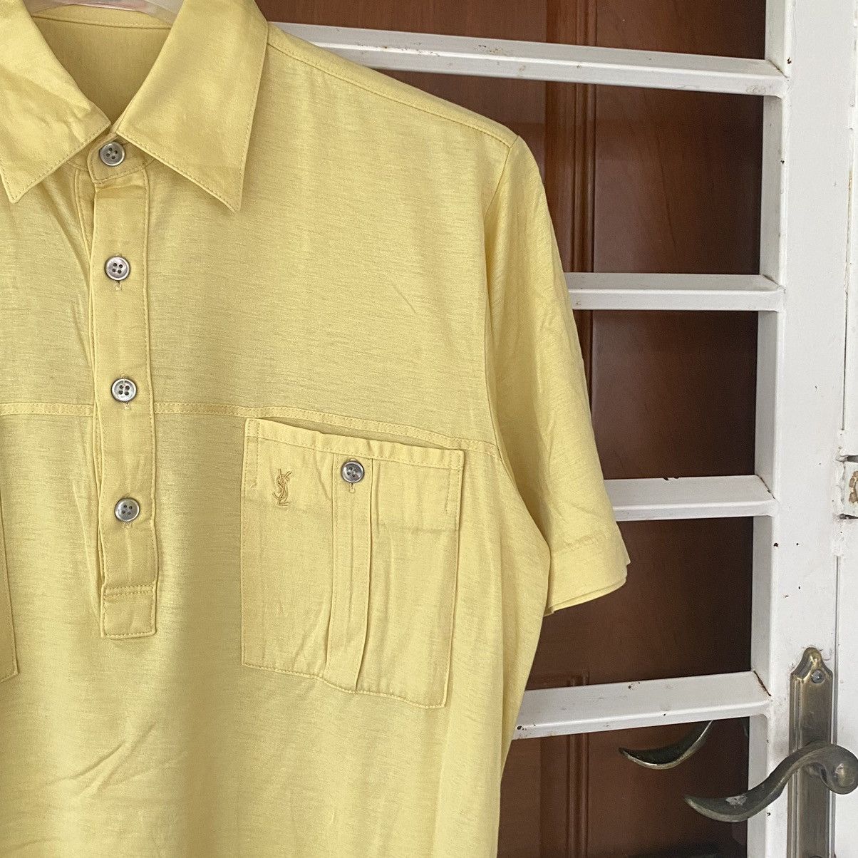Vintage YSL polo shirt double pocket