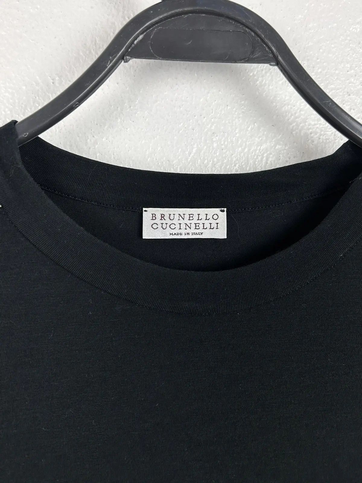 Brunello Cucinelli Brunello Cucinelli Short Sleeve Chain T-Shirt Black Size S / US 4 / IT 40 - 2 Thumbnail