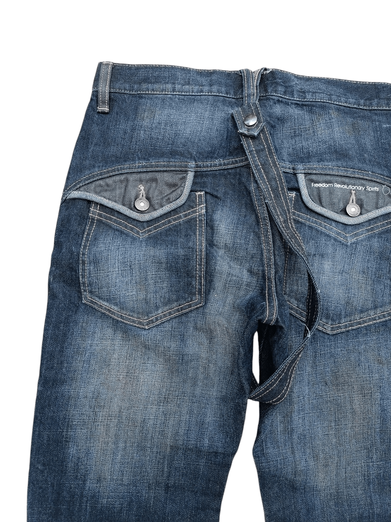 14th Addiction SICK RARE 🔥 PPFM WITH STRAP WHISKERS FADED DENIM Size US 30 / EU 46 - 16 Thumbnail