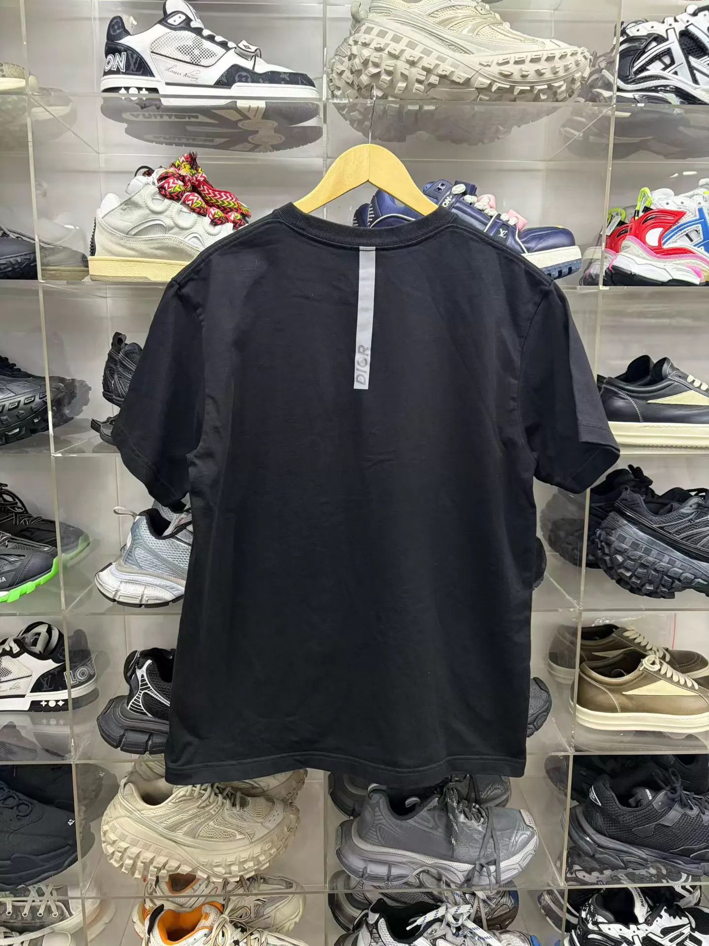 Dior DIOR 25 Black CD Diamond Cotton Crew Short Sleeve T-shirt L Size US L / EU 52-54 / 3 - 2 Thumbnail