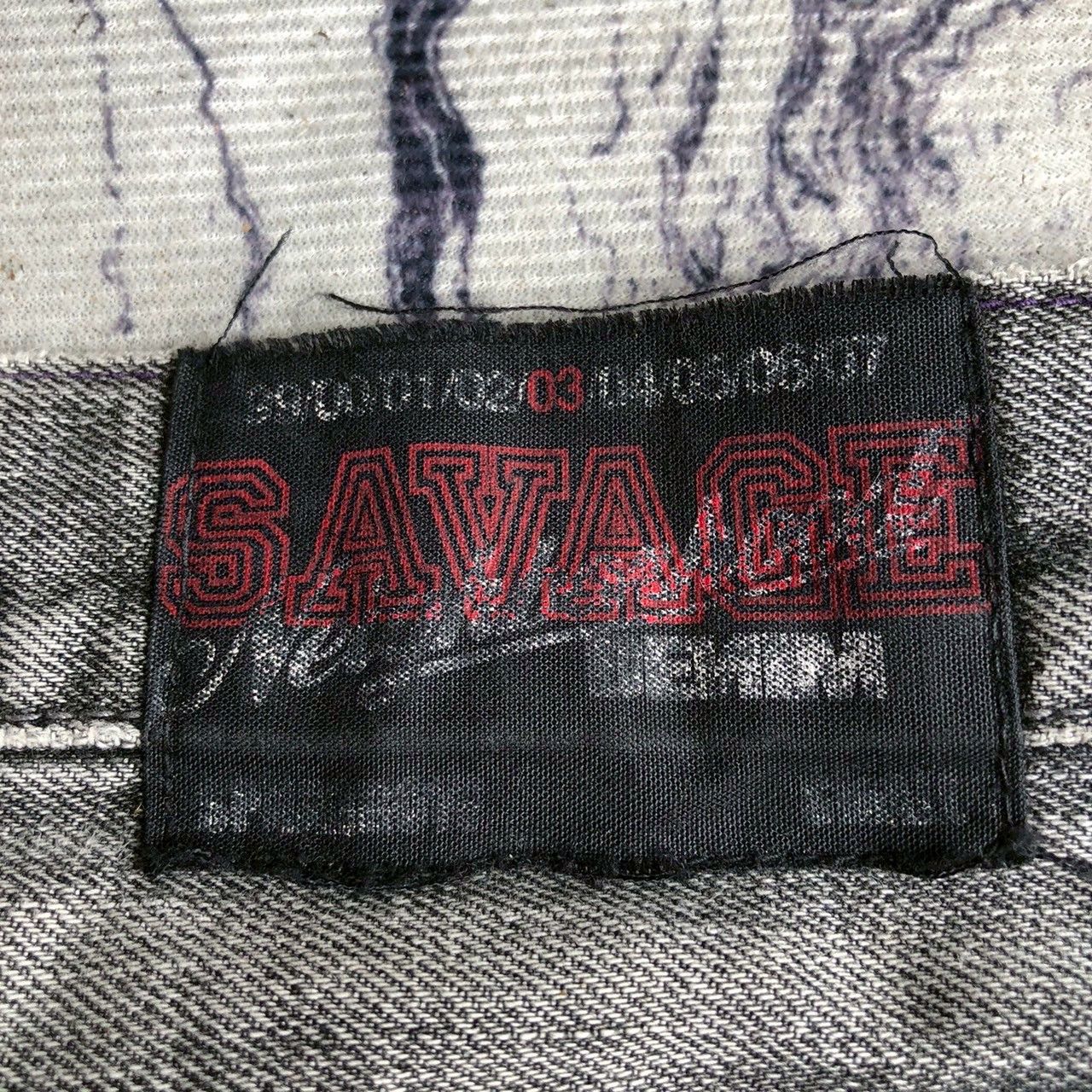 Neighborhood 2003 Neighborhood Savage Selvedge Distressed Cargo Denim Size US 33 - 16 Thumbnail
