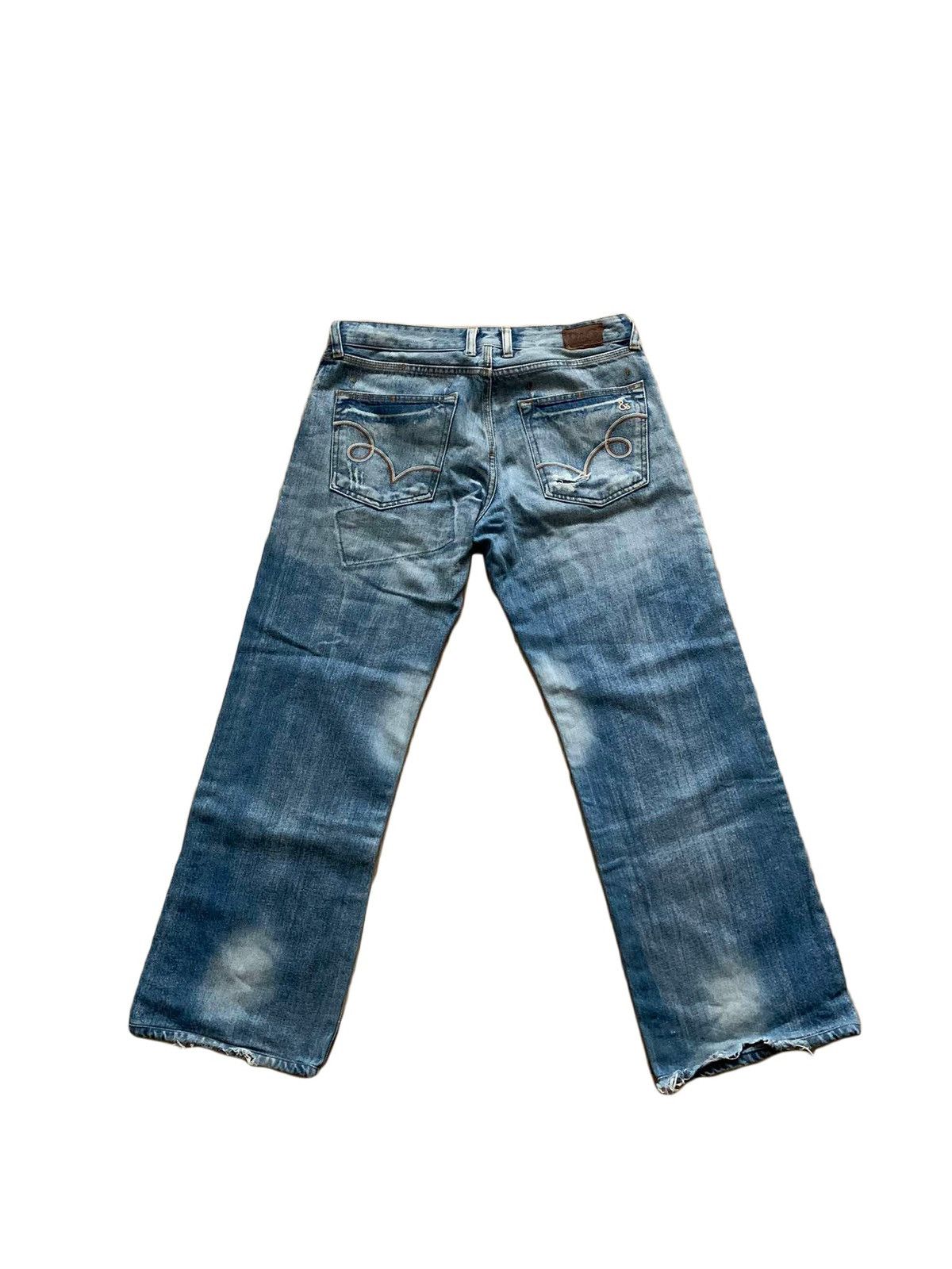 Dolce & Gabbana Y2K Dolce & Gabbana couture distressed denim jeans pants Size US 33 - 4 Thumbnail
