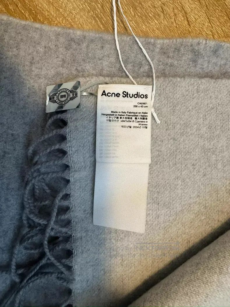 Acne Studios Acne Studios Grey Wool Scarf Size ONE SIZE - 4 Thumbnail