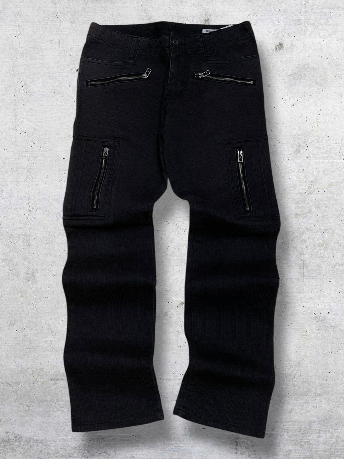 semanticdesign SEMANTIC DESIGN 1990S JAPAN BIKERS PUNK FADED PANT Size US 30 / EU 46 - 1 Thumbnail