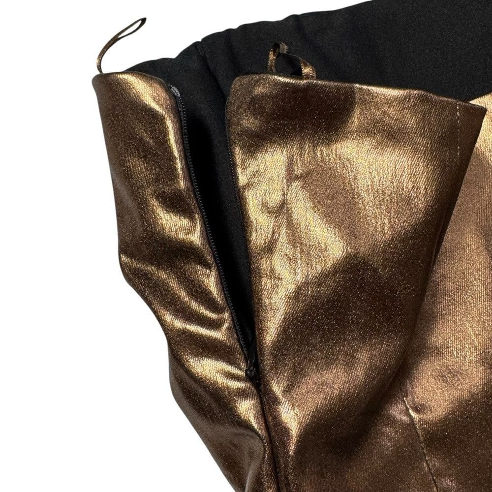 Zara NWT New Zara Metallic Strapless Bronze Top Size XS Size XS / US 0-2 / IT 36-38 - 9 Thumbnail