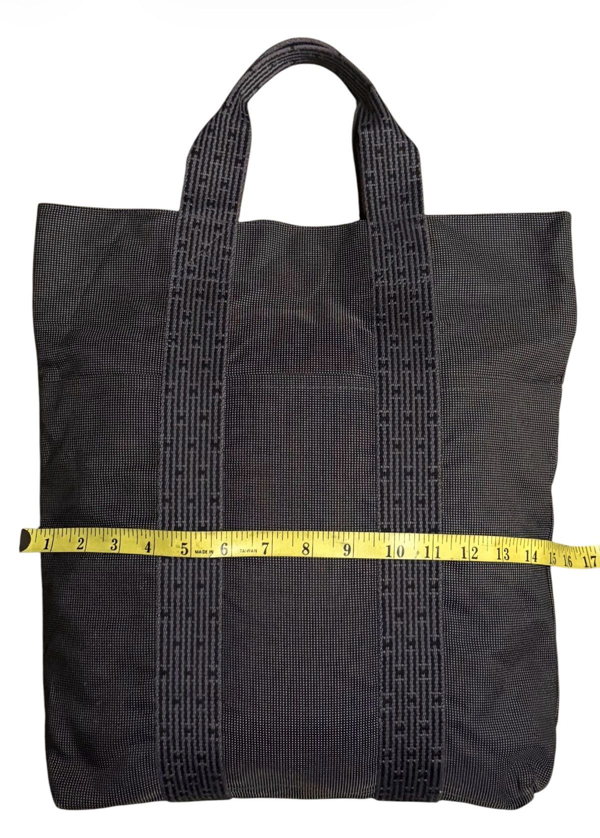 Hermes Hermes Fourre Tout Herline Totes Bag 2000s Dark Gray Canvas Size ONE SIZE - 4 Thumbnail