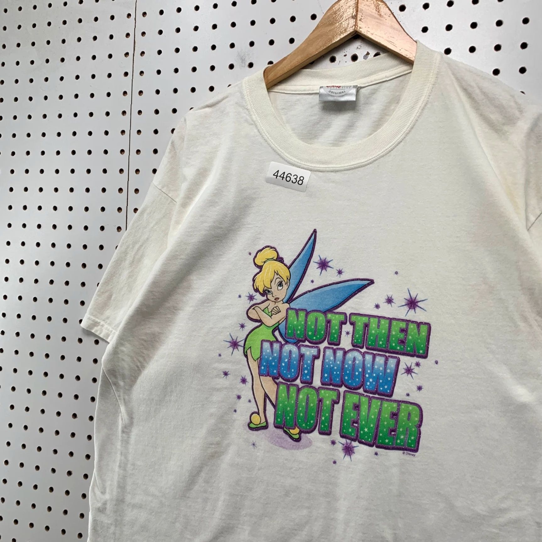 Disney Disney Tinker Bell Shirt Mens XL White Not Then Not Now Not Ever Funny Size US XL / EU 56 / 4 - 4 Thumbnail