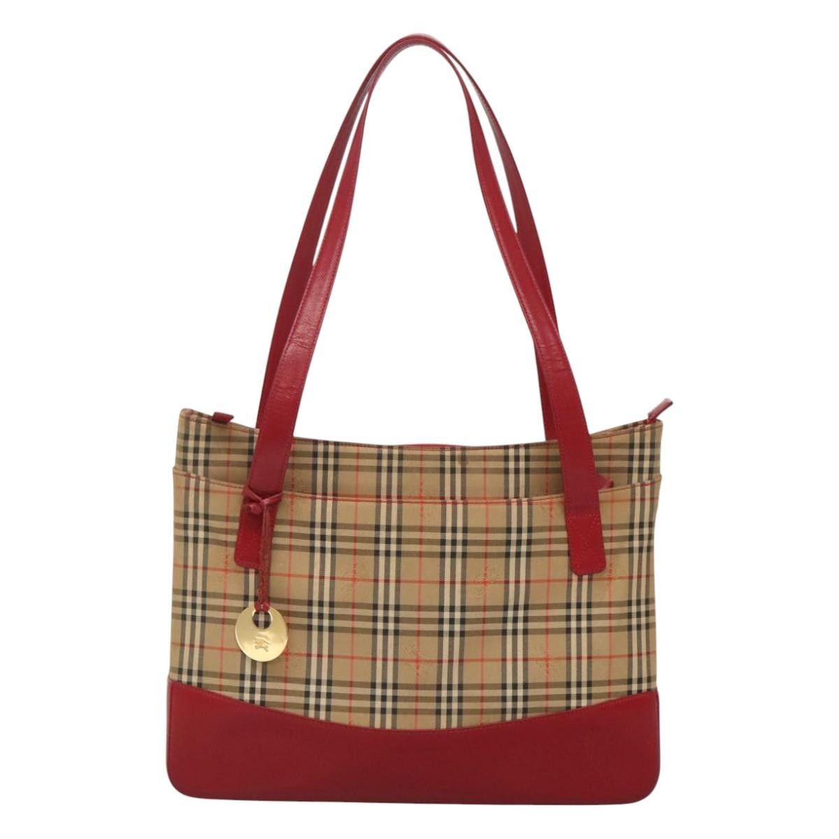 Burberry Burberry Nova Check Tote Canvas and Leather Size ONE SIZE - 1 Thumbnail
