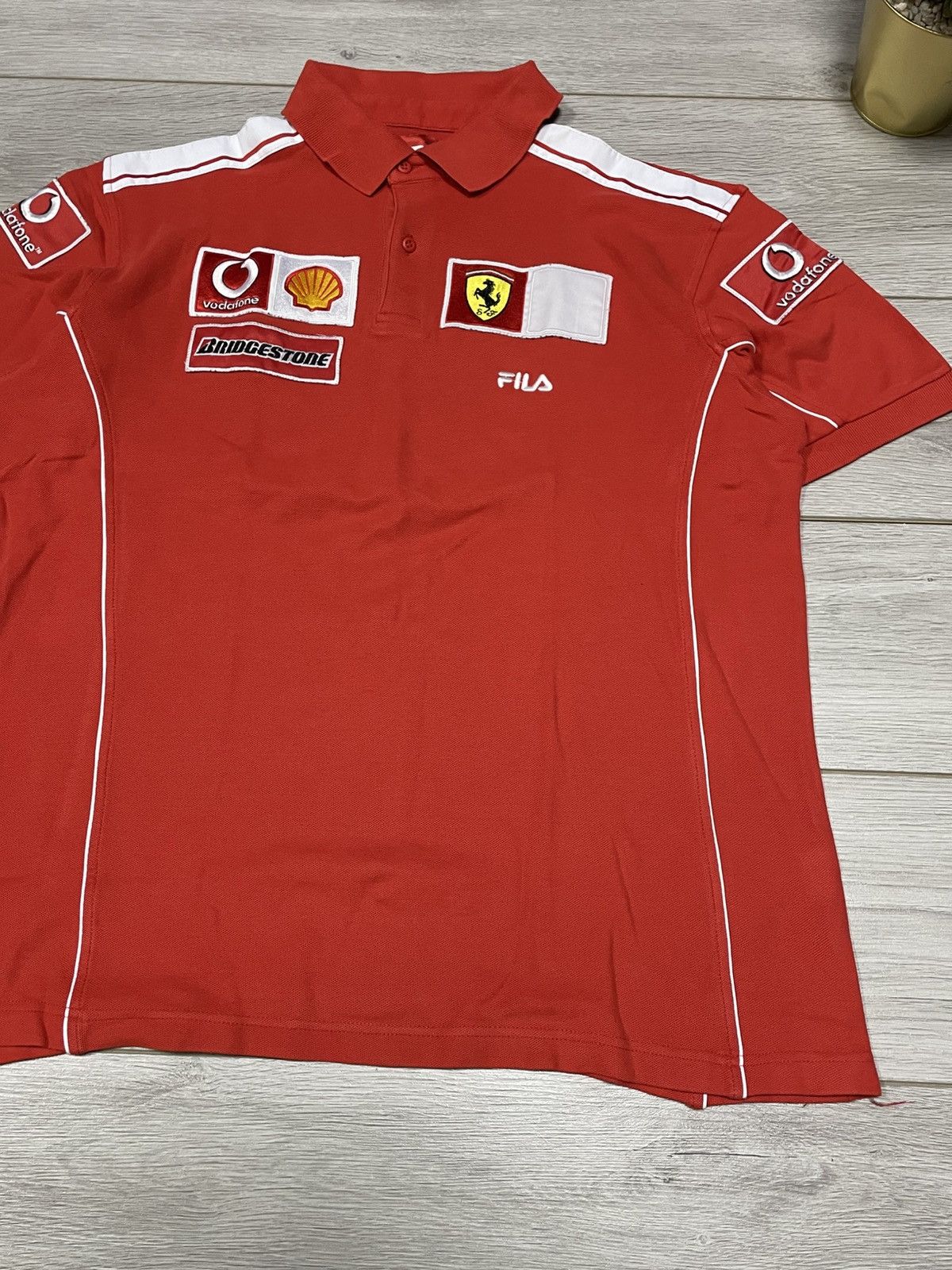 Fila Fila Ferrari vodafone shell polo Size US XL / EU 56 / 4 - 3 Thumbnail
