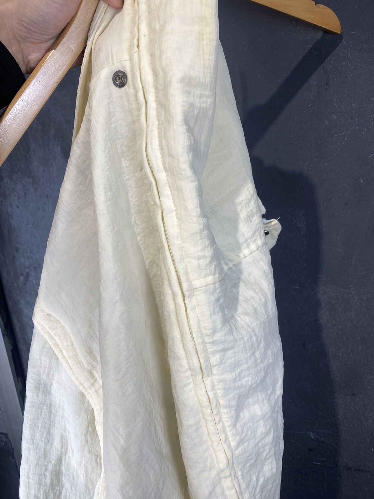 Vintage Rare Reconstruct With Zipper Wide Collar Jacket Size ONE SIZE - 7 Thumbnail