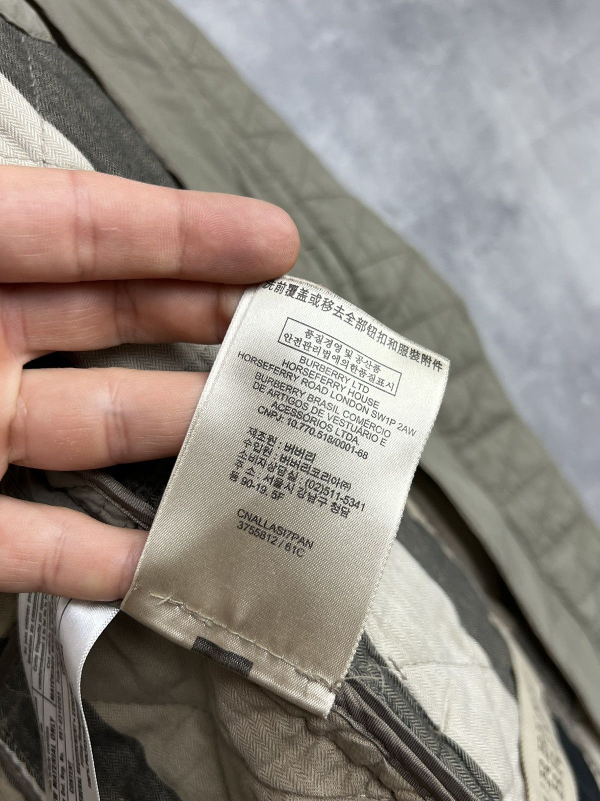 Burberry burberry brit utility nova check women’s green jacket size s Size S / US 4 / IT 40 - 15 Thumbnail