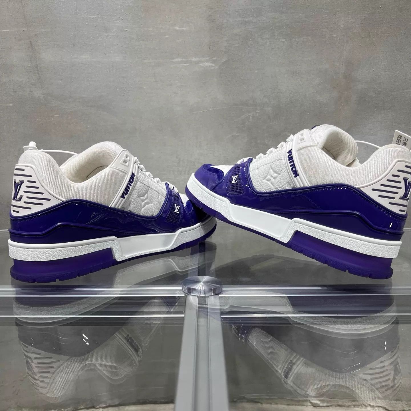 Louis Vuitton LV Trainer White Purple UK6/40 Size US 7 / EU 40 - 5 Thumbnail
