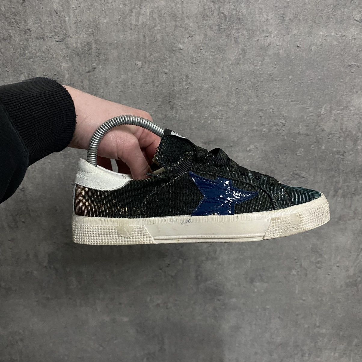 Golden Goose Golden Goose May Glitter Sneakers Size US 7 / IT 37 - 3 Thumbnail