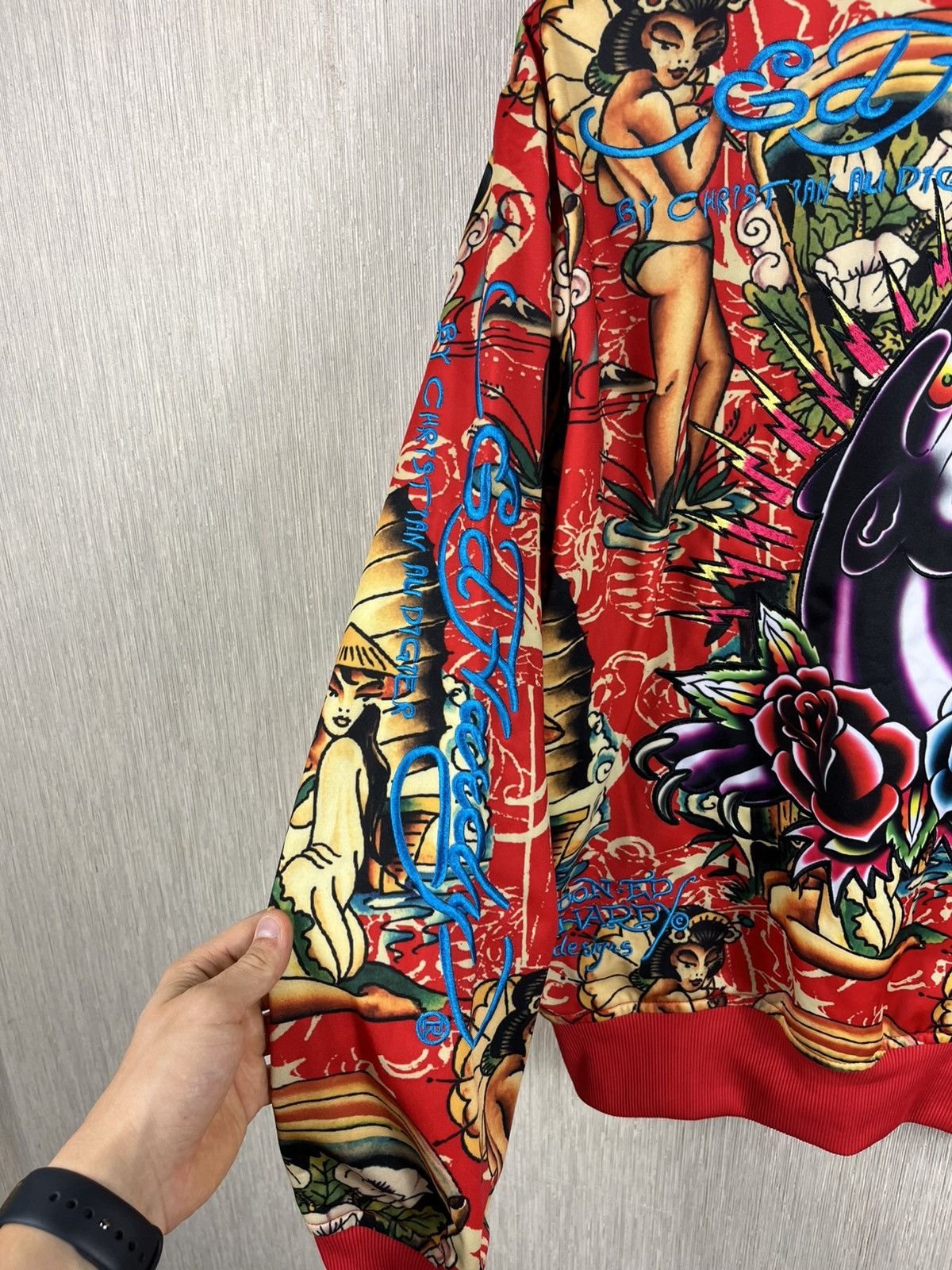 Ed Hardy Vintage Ed Hardy Christian Audigier zip y2k hoodie sexy girl Size US M / EU 48-50 / 2 - 18 Thumbnail