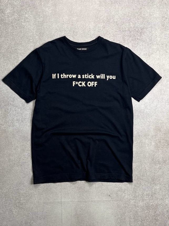 If Six Was Nine × Vintage Vintage Raw Edge Humour If I throw Boxy T-shirt S Size US S / EU 44-46 / 1 - 1 Thumbnail