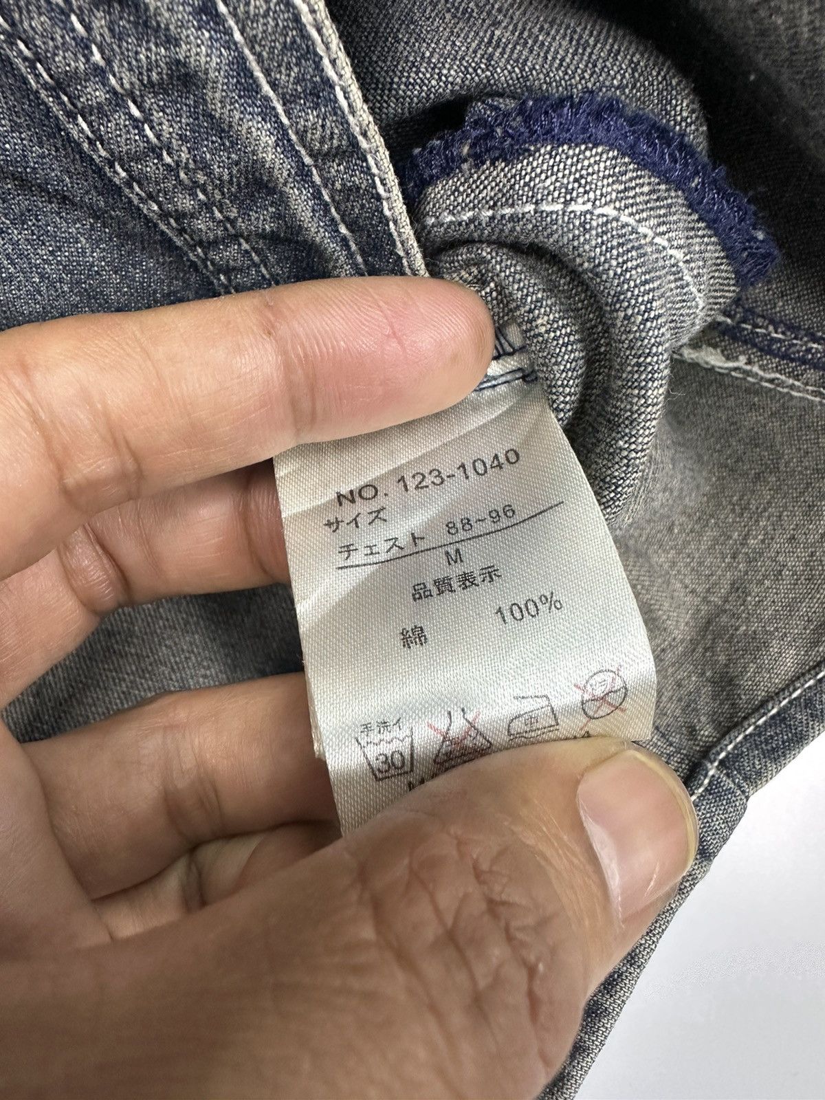 In The Attic In The Attic Punk Style Rider 3Q Denim Shirt A651 Size M / US 6-8 / IT 42-44 - 11 Thumbnail