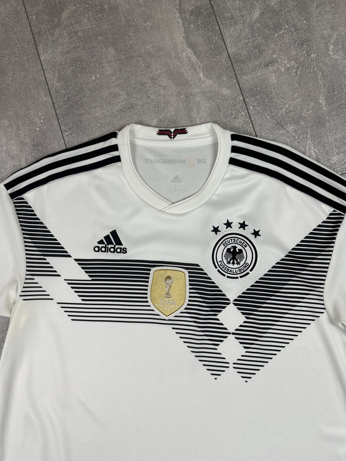 Adidas Adidas Deutscher Fussball Bund 2014 FIFA Champion Jersey Size US L / EU 52-54 / 3 - 2 Thumbnail