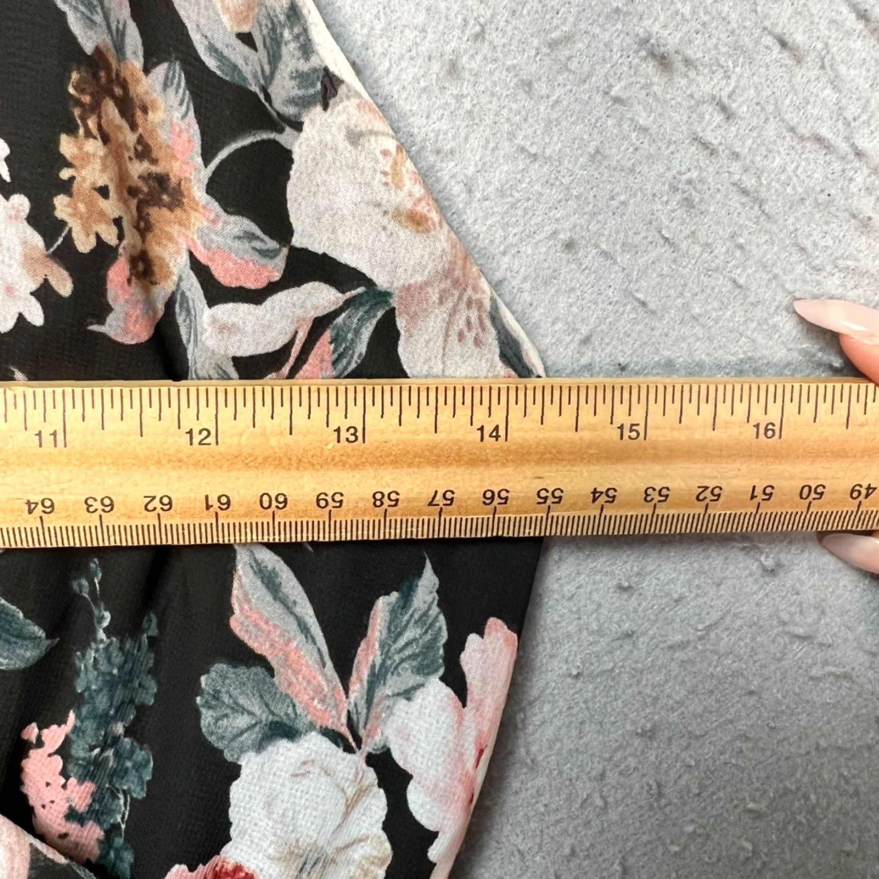 Vintage Windsor Women's Black Floral Maxi Dress Sleeveless Spaghetti Straps V-Neck Size S Adult Womens Slim Party Cocktail Size S / US 4 / IT 40 - 5 Thumbnail