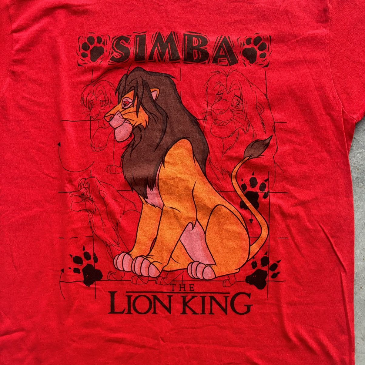 Disney × Vintage Vintage 90s The Lion King Simba Tshirt Size US XL / EU 56 / 4 - 2 Thumbnail