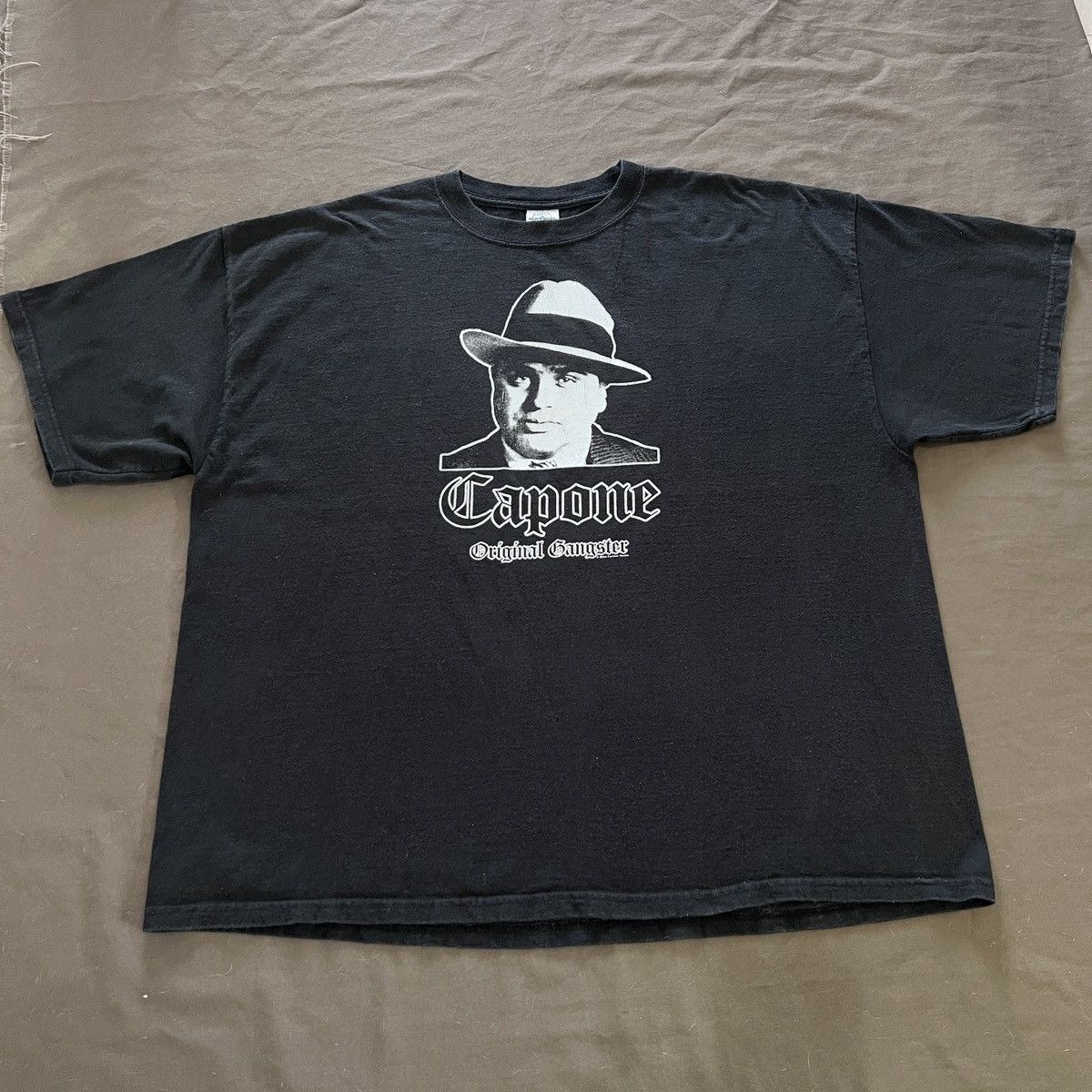 Vintage Vintage Y2K Al Capone Mafia Fashion victim Tee 2XL Movie Size US XXL / EU 58 / 5 - 1 Thumbnail
