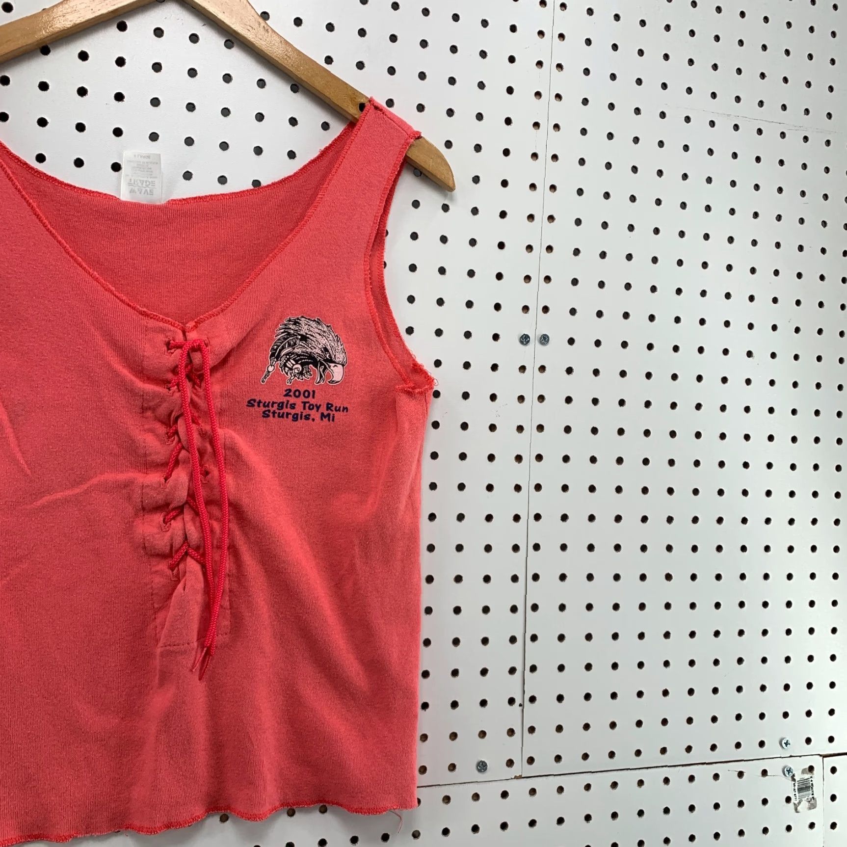Vintage VINTAGE Wave Trade Sturgis Motorcycle Tank Top 2001 Eagle Womens XL Pink Size XL / US 12-14 / IT 48-50 - 4 Thumbnail