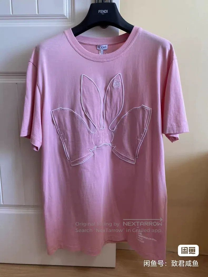 Loewe Loewe Pink Rabbit Embroidered Short Sleeve T-Shirt Size XS / US 0-2 / IT 36-38 - 1 Thumbnail