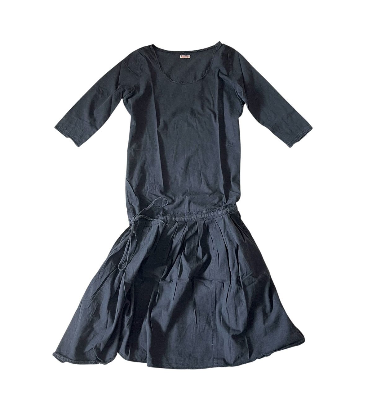 Kapital Vintage kapital raw edge black maxi dress Size S / US 4 / IT 40 - 1 Thumbnail