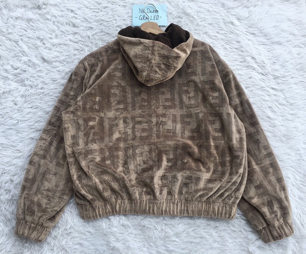Fendi Rare Vintage 90s FENDI Monogram Velvet Jacket Size US L / EU 52-54 / 3 - 20 Thumbnail