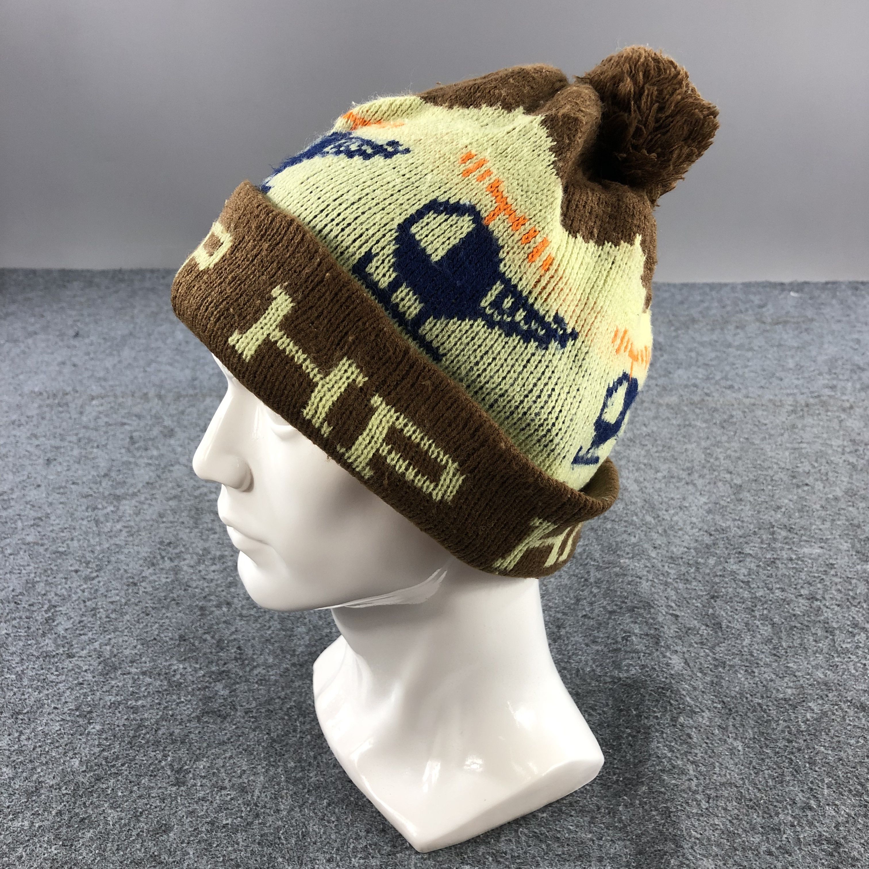Vintage Unknown HP Helicopter Bobble Beanie Snowcap Snow Hat B197 Size ONE SIZE - 2 Thumbnail