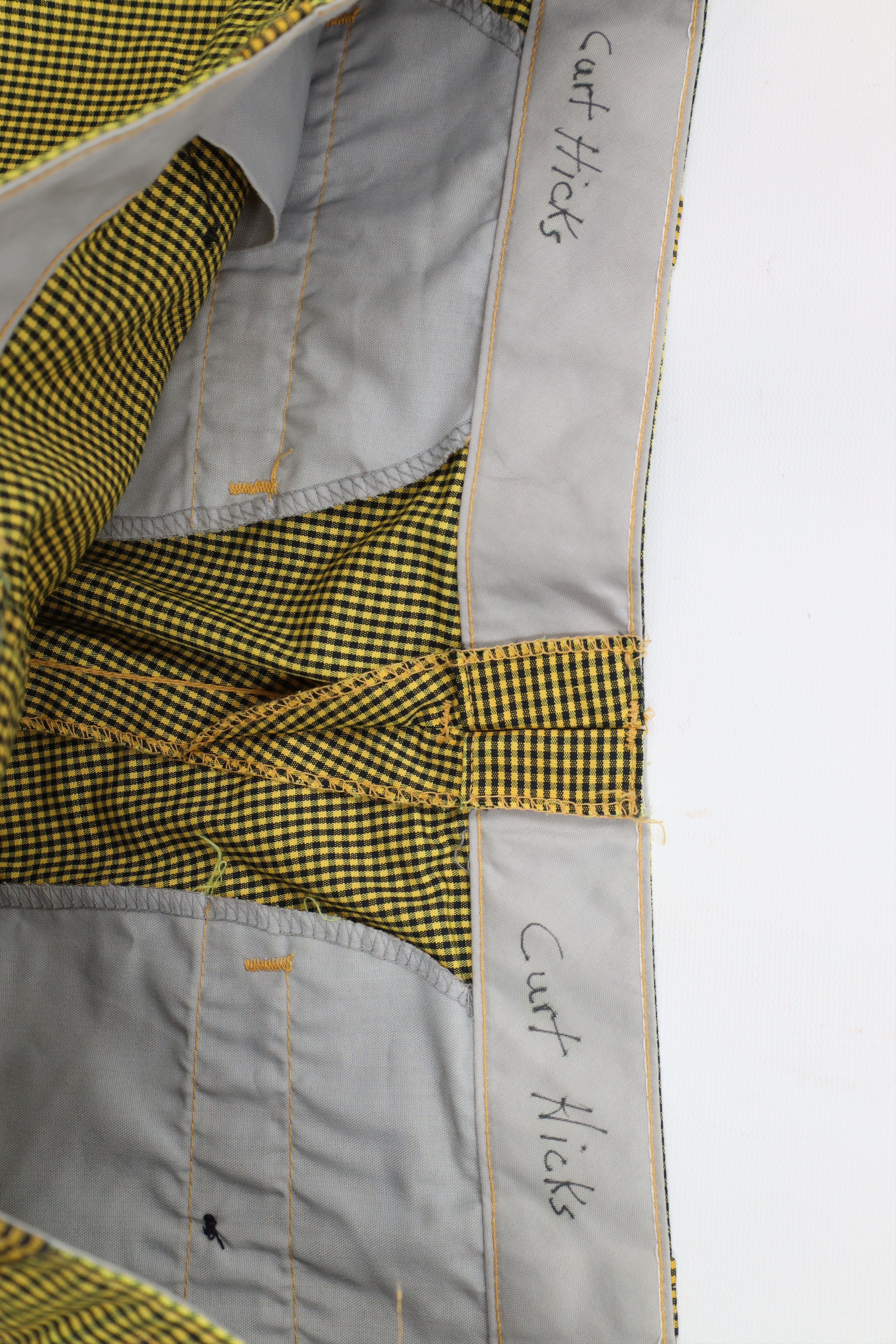 Vintage Vintage 70s Streetwear Plaid Wide Leg Workwear Pants USA Size US 42 / EU 58 - 8 Thumbnail
