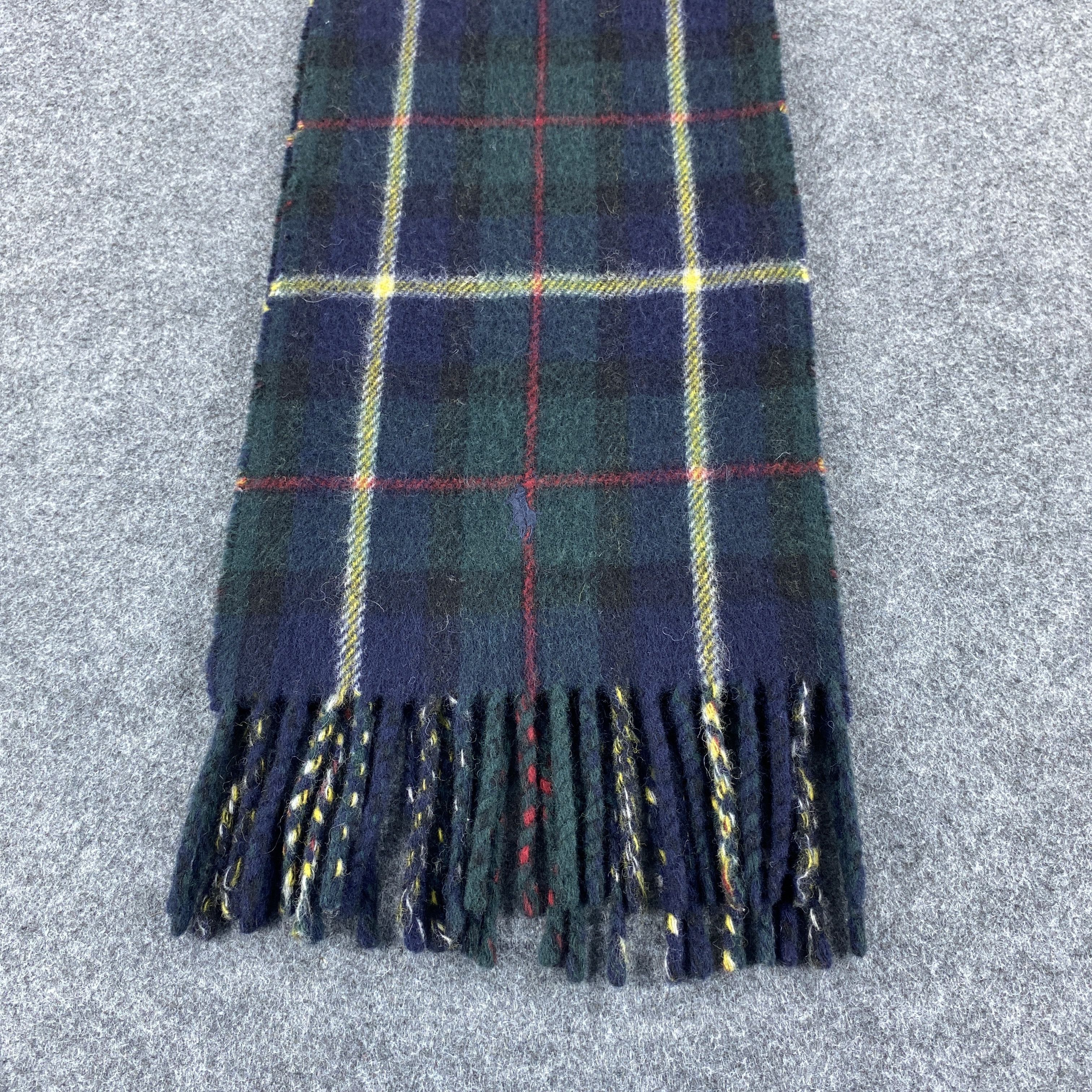 Polo Ralph Lauren × Vintage GF10641 Polo Ralph Lauren Scarf Neck Wear Muffler Nova Check Size ONE SIZE - 4 Thumbnail