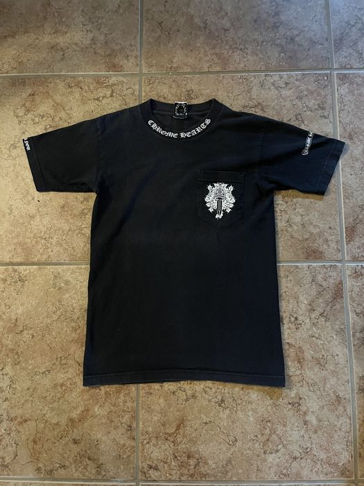 Chrome Hearts Vintage Chrome Hearts vine dagger pocket tee | Grailed