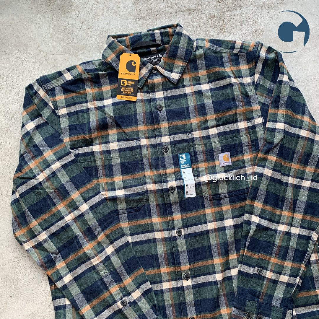 Carhartt Carhartt, Rugged Flex Relaxed Midweight Flannel Plaid Shirt Size US M / EU 48-50 / 2 - 3 Thumbnail